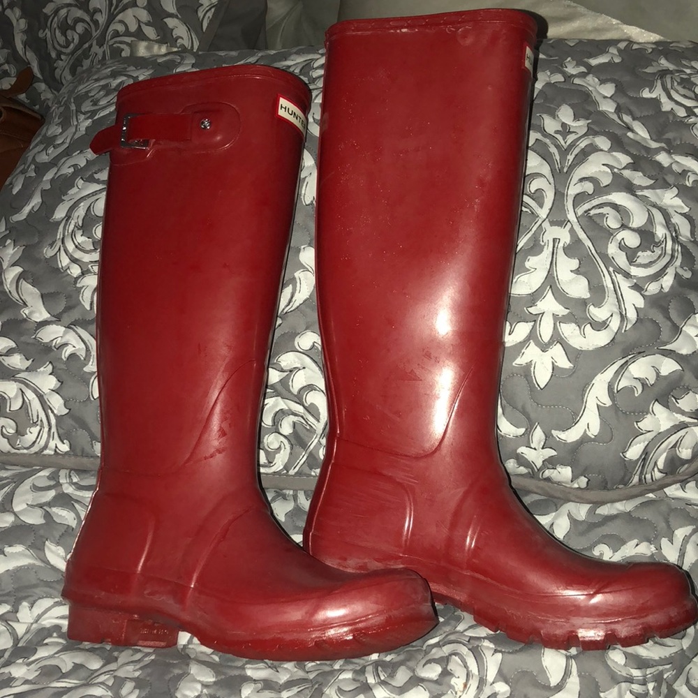 Hunter tall rain boots